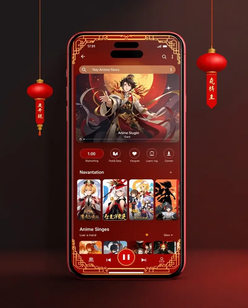 韩国动漫 APP 界面
